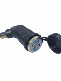 Hella plug to Dual USB Charger with Cover