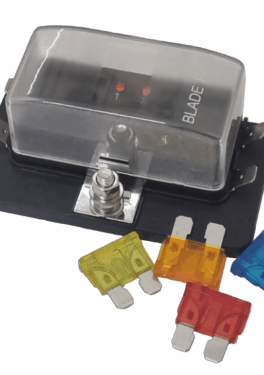 4 Way Blade Fuse with LED