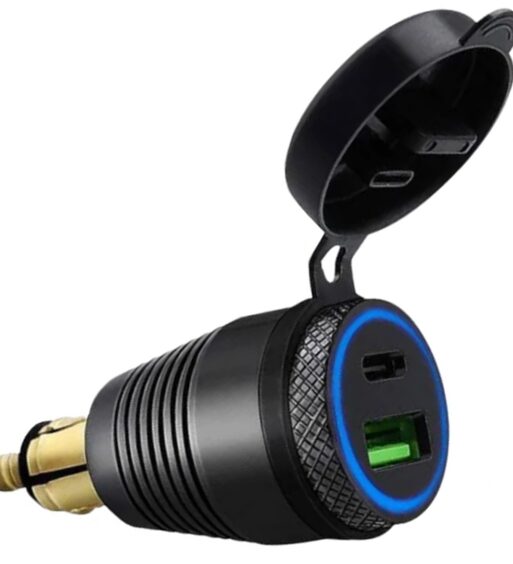 QC3 USB and Type C Hella Socket Charger