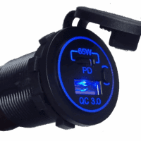 Quick Charge USB and Type C Socket Charger