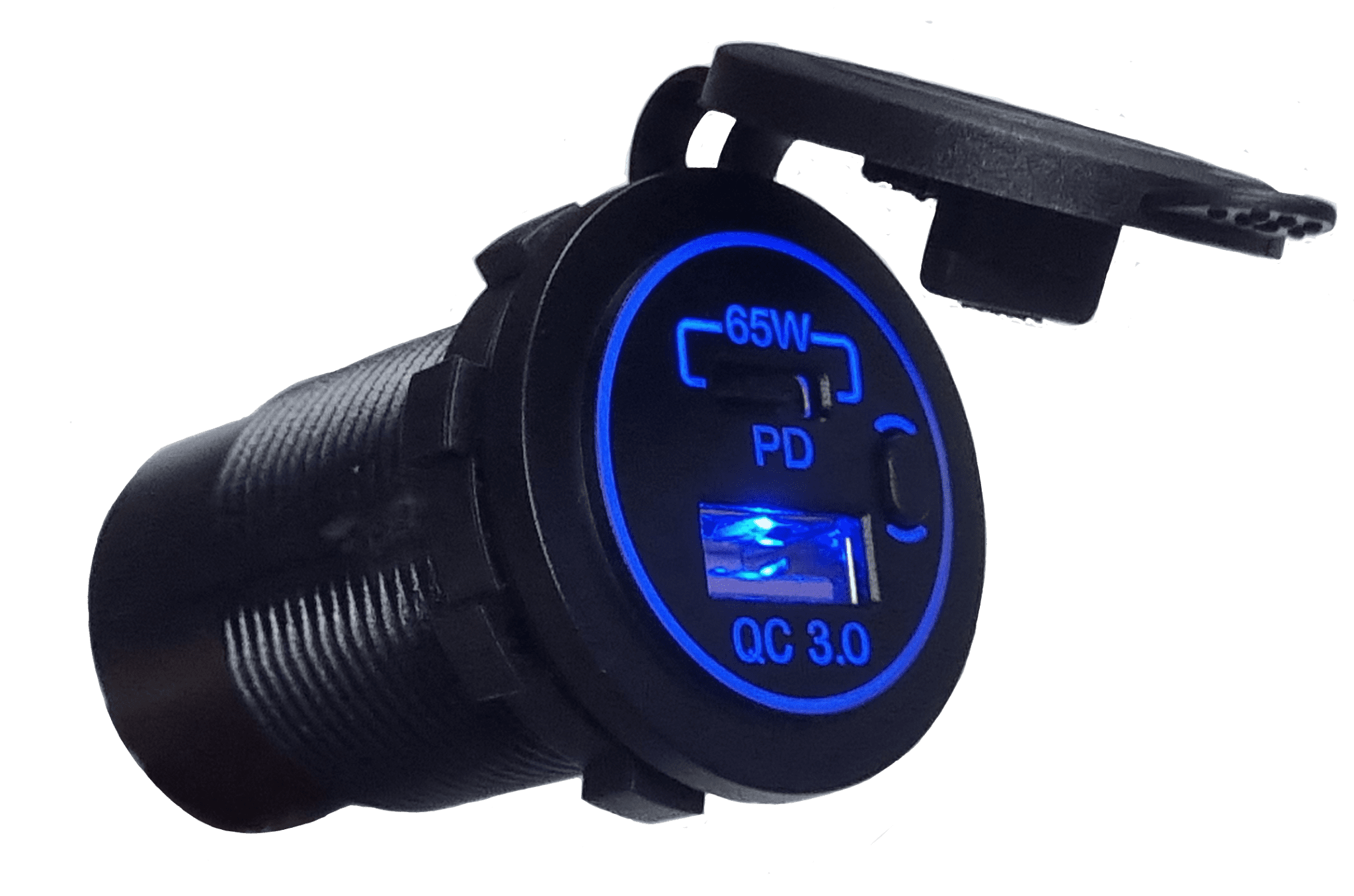 Quick Charge USB and Type C Socket Charger