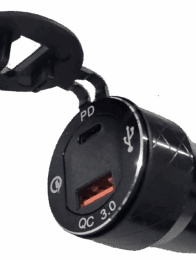 Hella to QC3.0 & Pd Type C Charger with Voltmeter