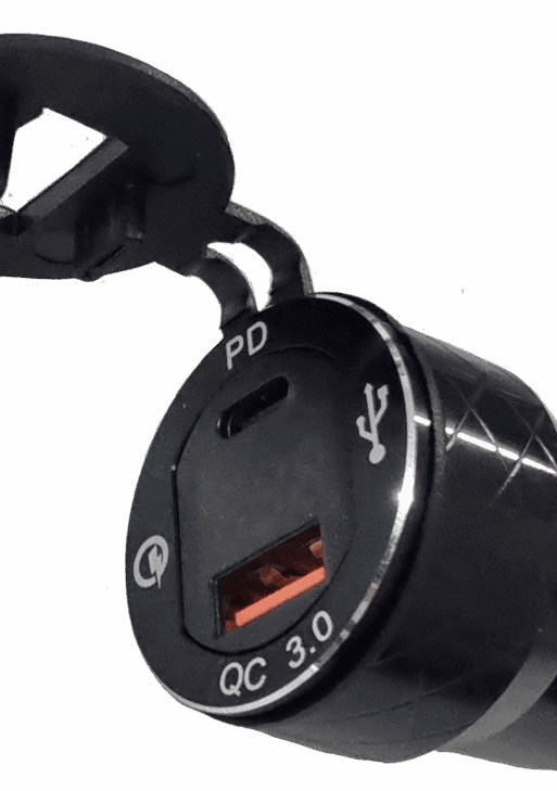 Hella to QC3.0 & Pd Type C Charger with Voltmeter