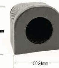 1 Hole Console - Black plastic