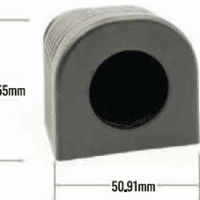 1 Hole Console - Black plastic