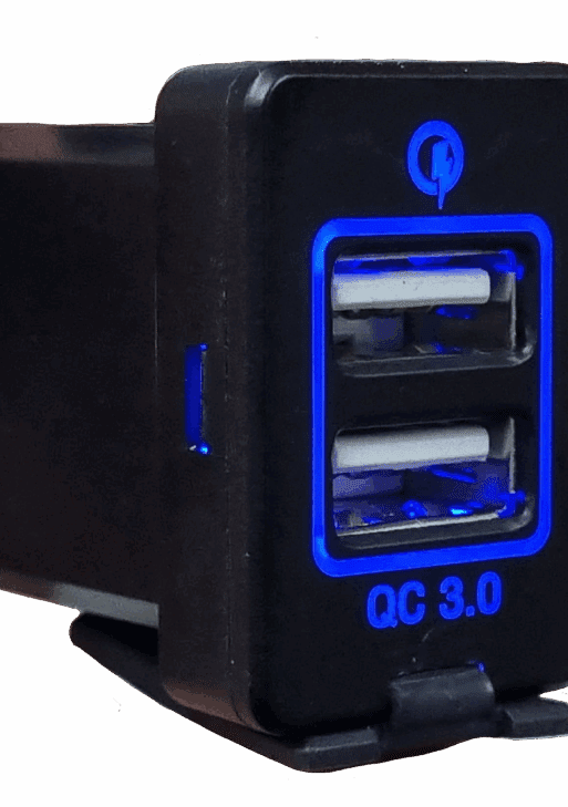 Dual QC3 USB Charger for Toyota Revo