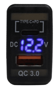 New Toyota Dual Charger Type C PD+QC3