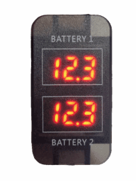 12-24v Dual Voltmeter for Small Toyota