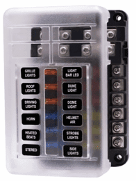 12 Way Fuse Box with Negative Pole