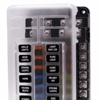 12 Way Fuse Box with Negative Pole