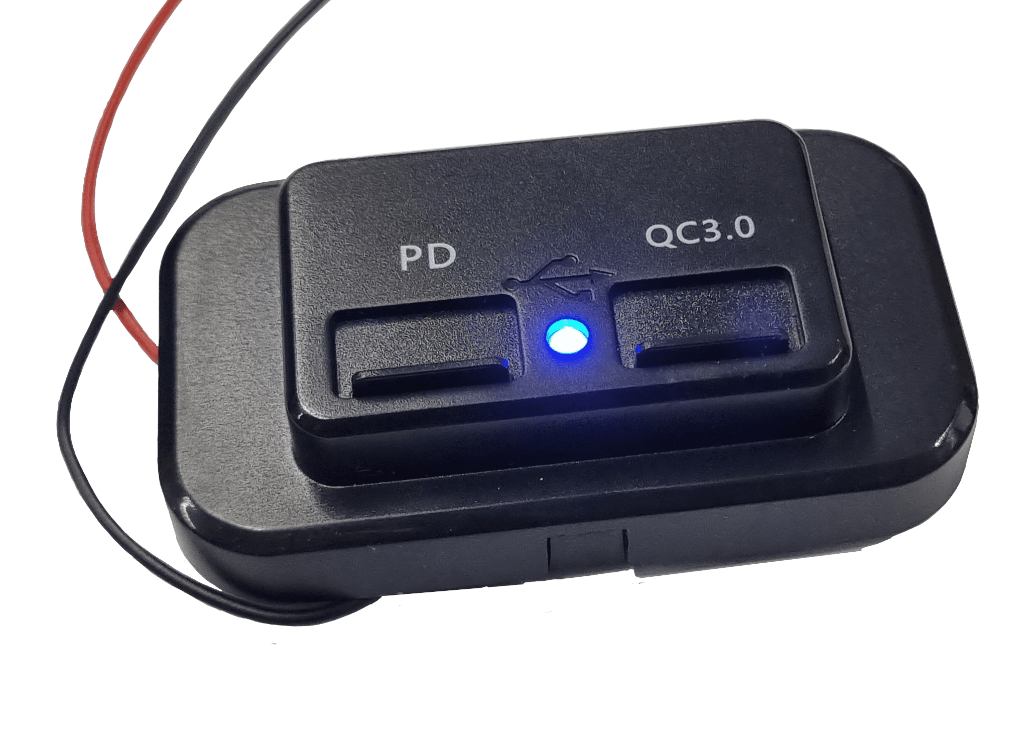 Dual QC3 USB and Type C PD Wall Plate Charger