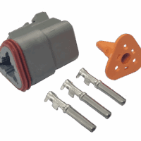 3 Pin Deutch Male Connector Plug